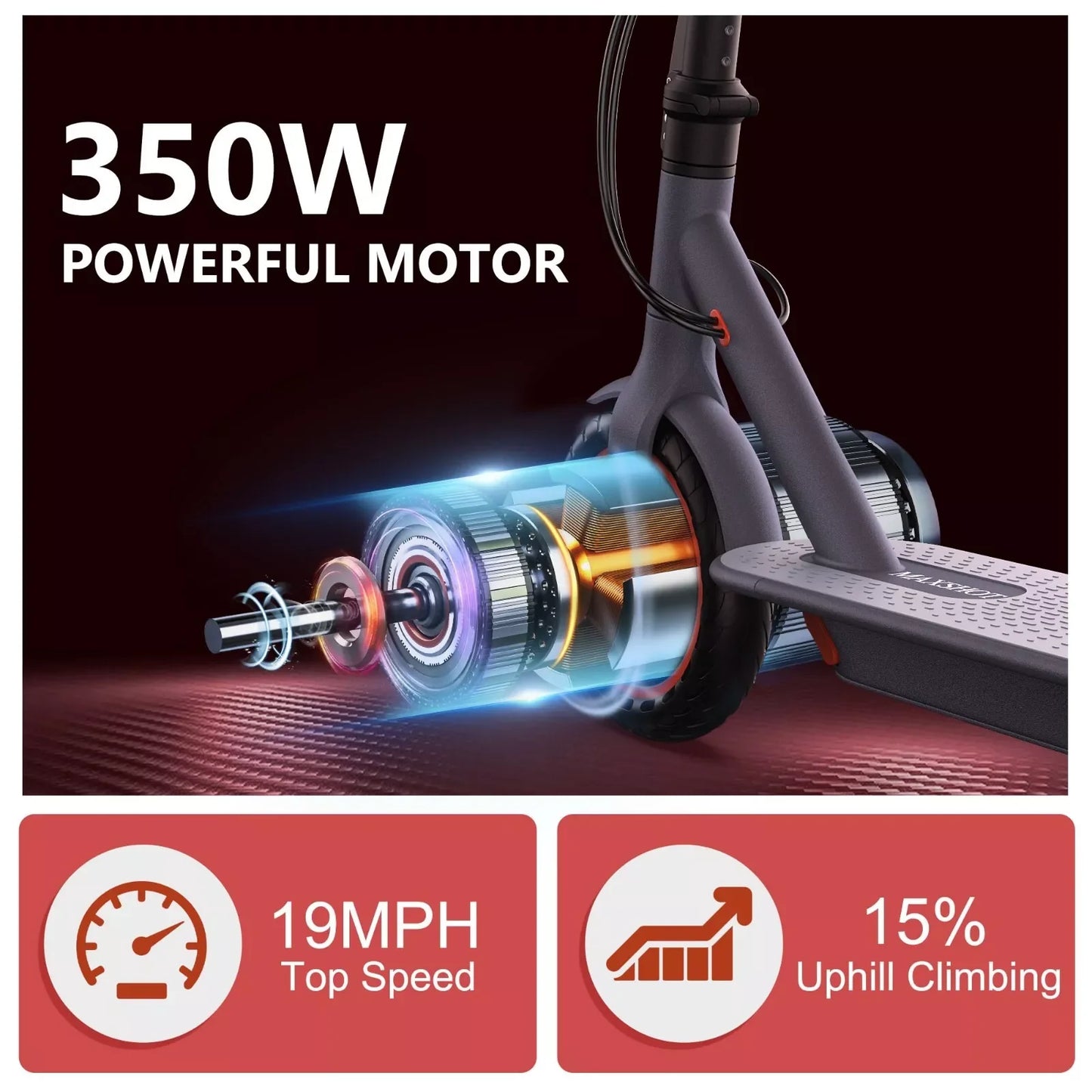 LADPED LP80 Foldable Electric Scooter 350W 19mph Pro