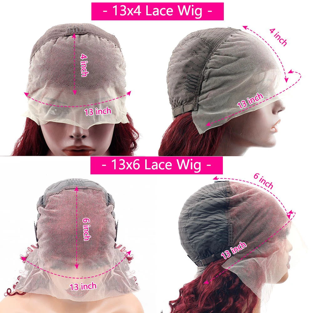 Amznlady Brazilian HD Lace Frontal Wig Body Wave Remy Hair