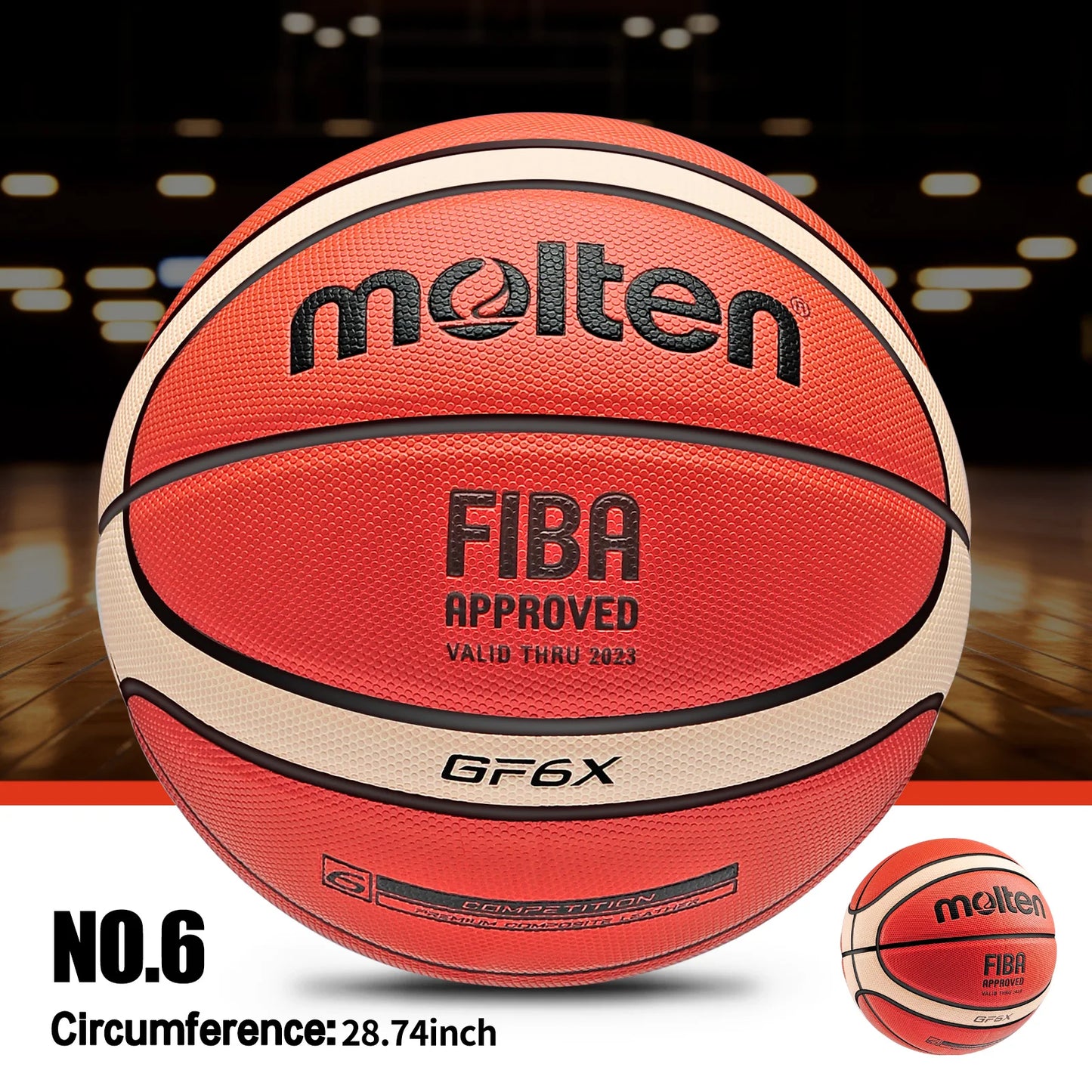 Molten GF6X GF7X Official Certification Basketball