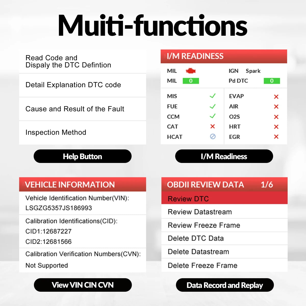 LAUNCH Creader 529 OBD2 Scanner Diagnostic Tool For Cars