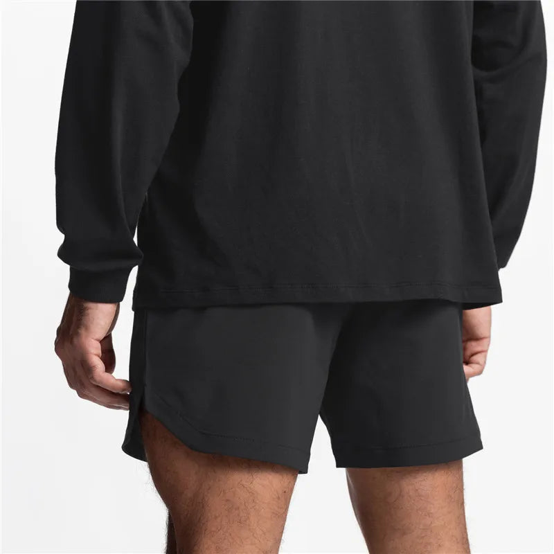 GENDAWAYCN Men Running Shorts Quick Dry Fitness Training
