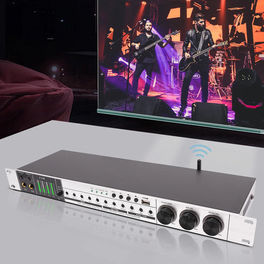 Professional 4 Mic Karaoke Mixer Non-Slip Bluetooth USB EQ