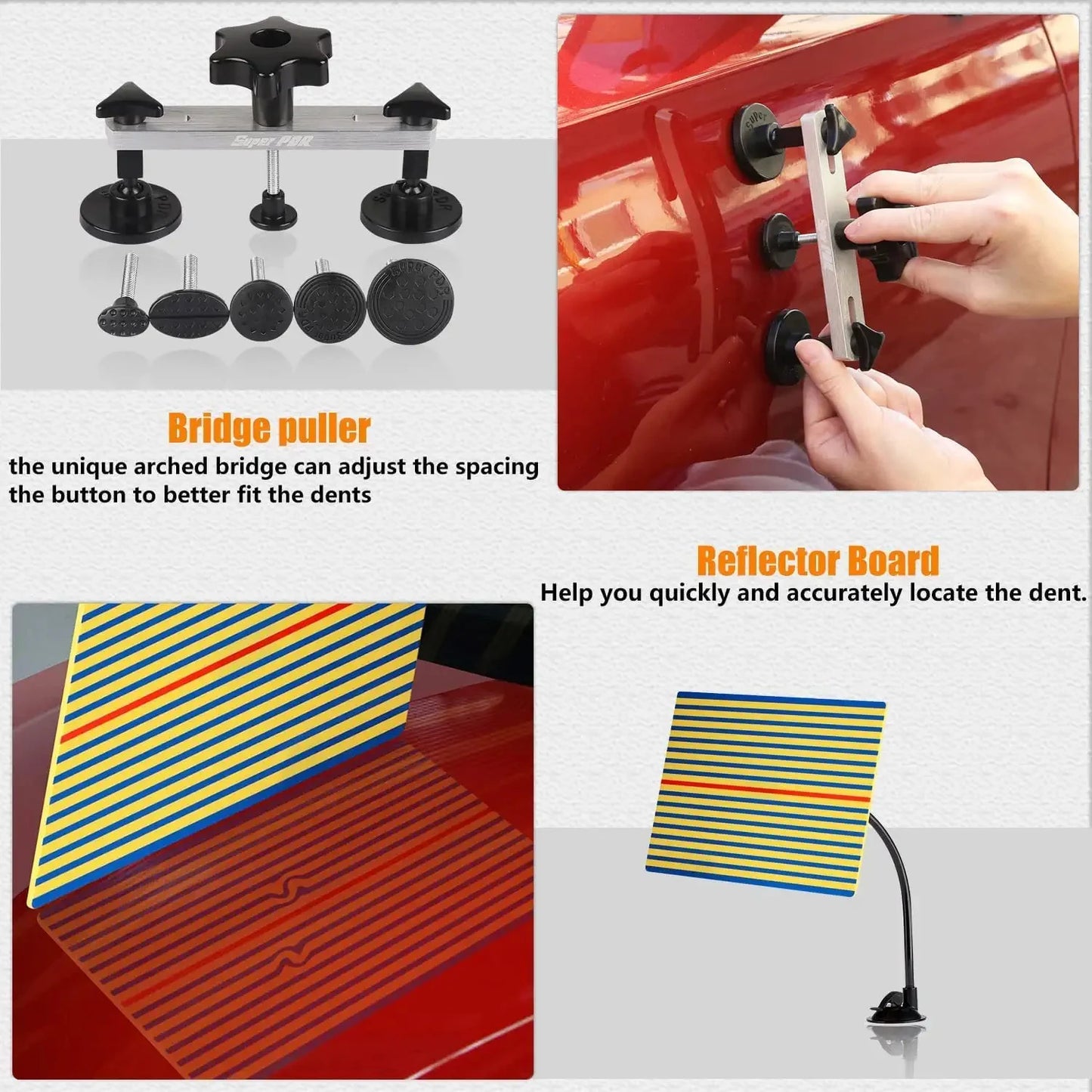 Super PDR Car Dent Repair Kit Pro Dent Remover Tools