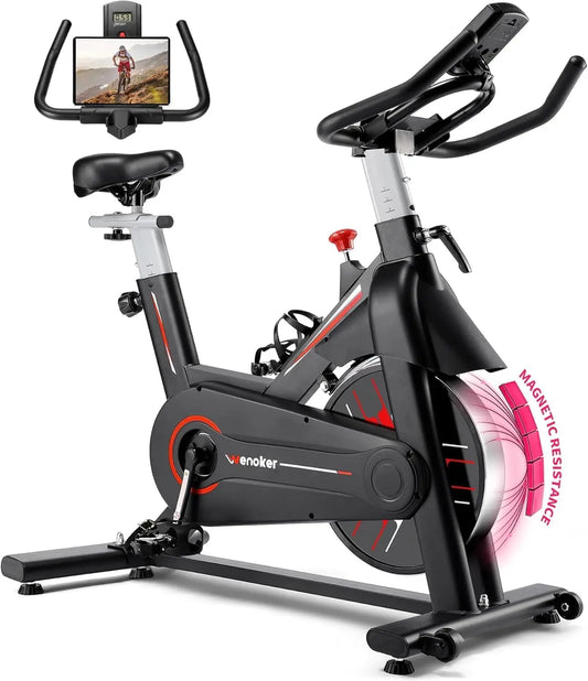 Indoor Cycling Bike With Silent Belt Drive And Flywheel