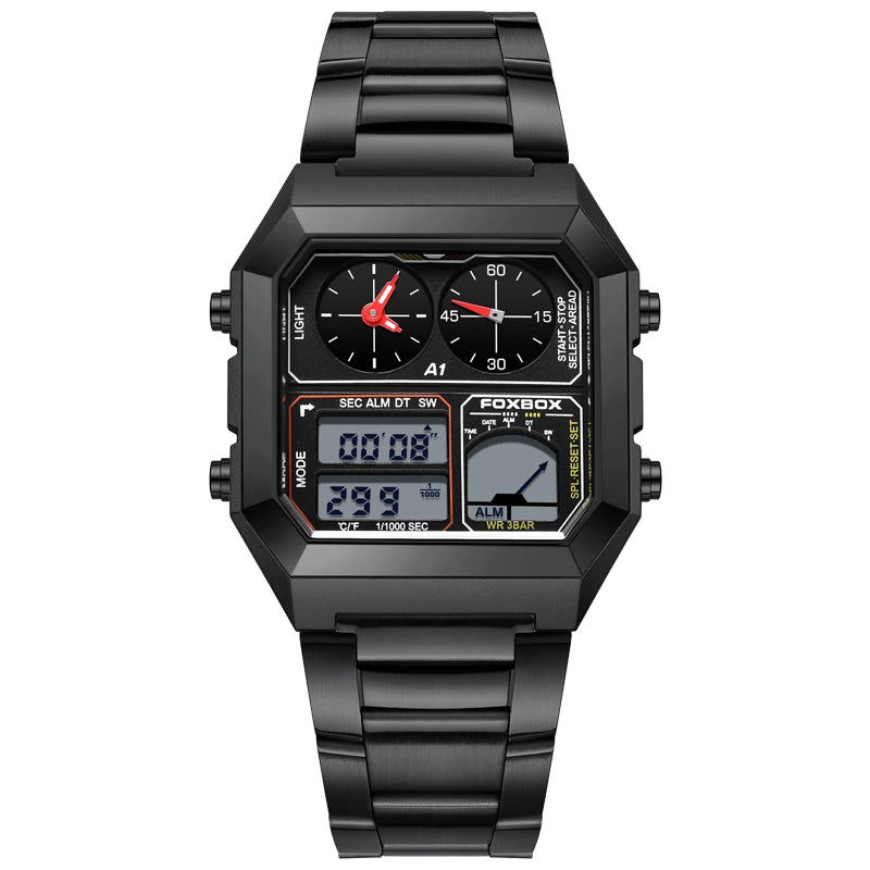 Foxbox Mens Digital Watch Luminous Calendar Waterproof