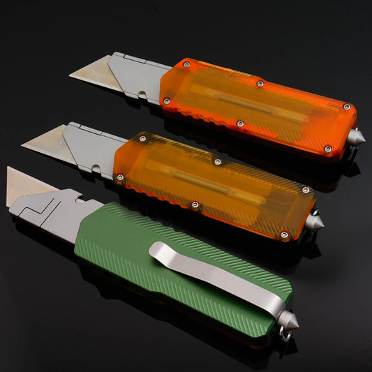 TGZUODIY Aluminum Utility Knife Outdoor Camping Tool Blades