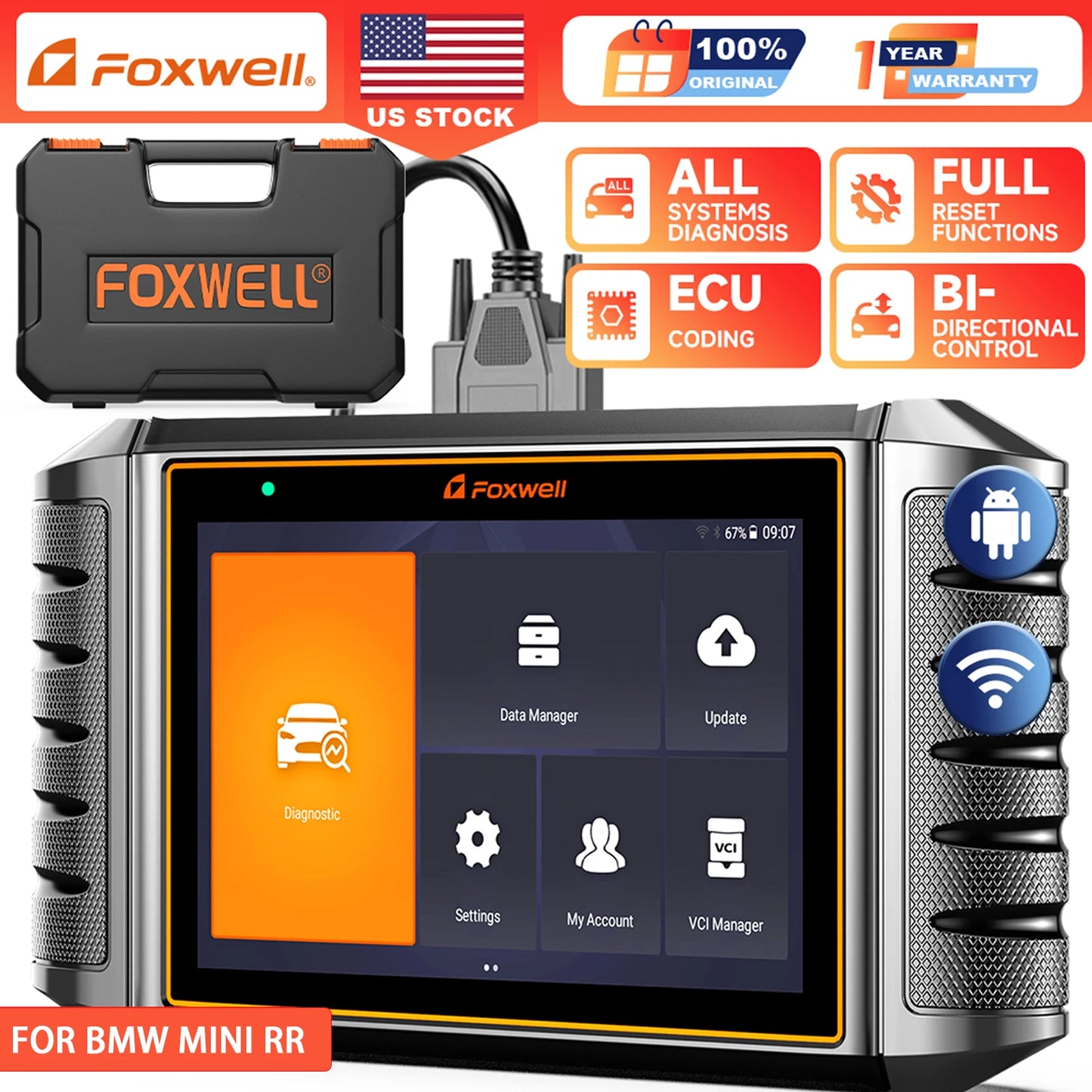 Foxwell NT710 BMW MINI OBD2 Scanner Full System Diagnostics