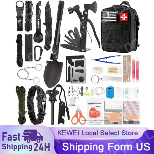 Outdoor Camping Survival Kit First Aid Emergency Tool Set