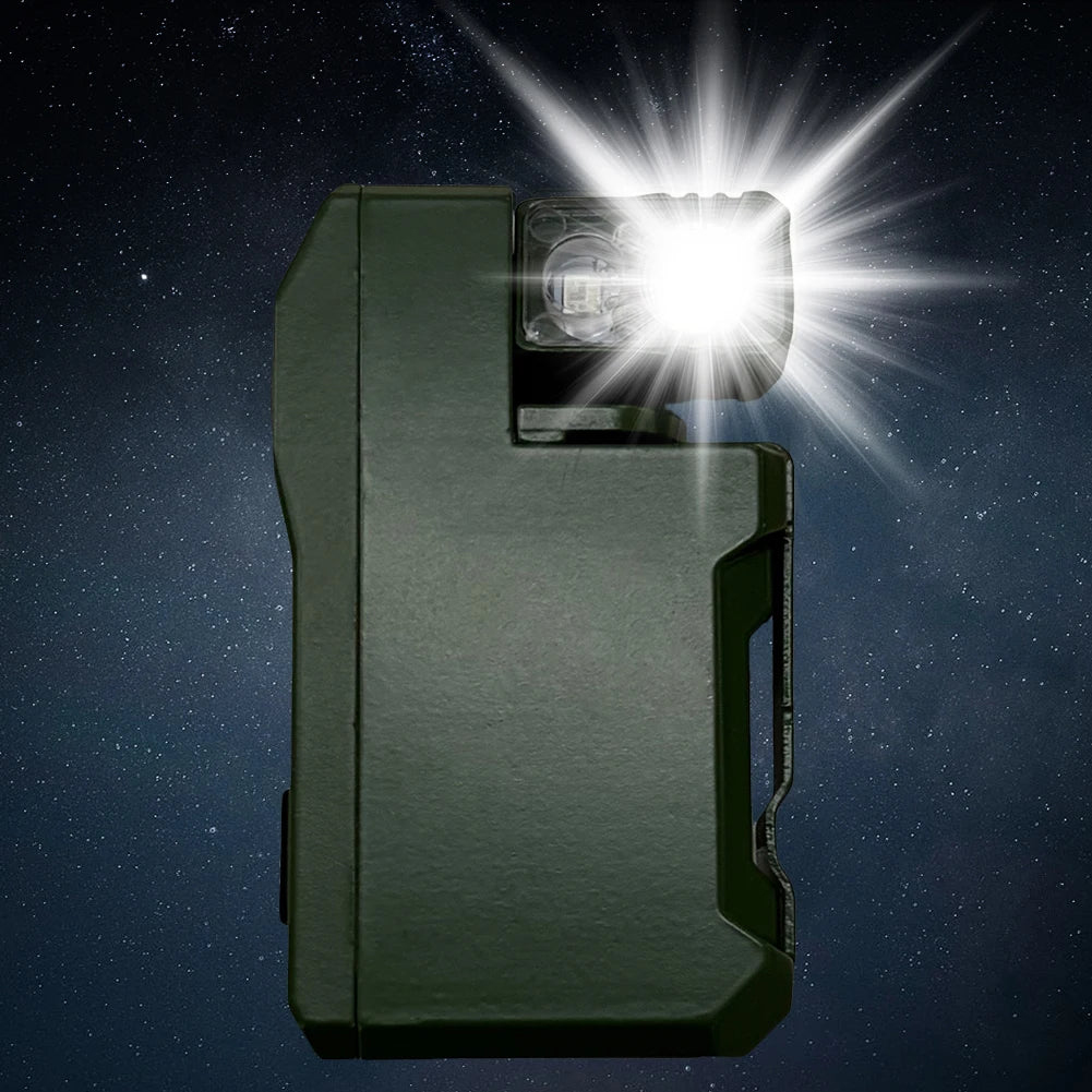 Rechargeable EDC Flashlight 400 Lumens Mini Keychain RGB
