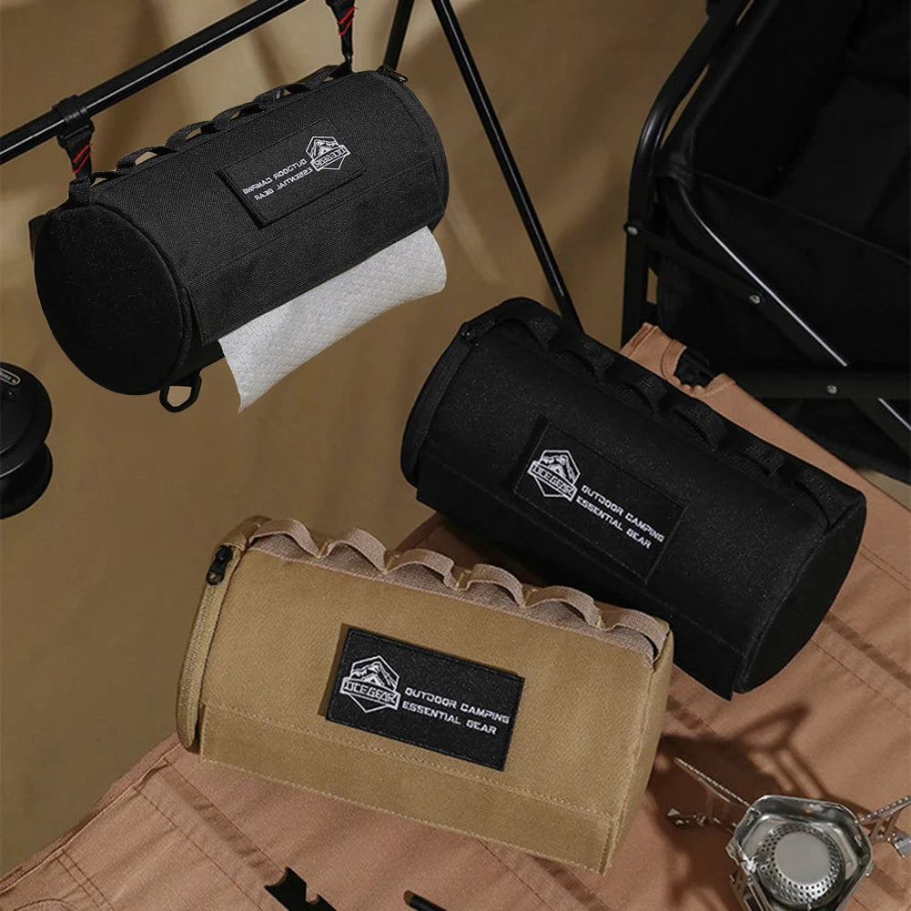 Outdoor Tissue Case Portable Roll Paper Holder For Picnic