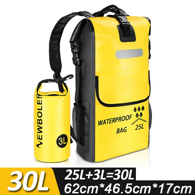 NewBolER 25L Waterproof Dry Bag Backpack Kayaking Rafting
