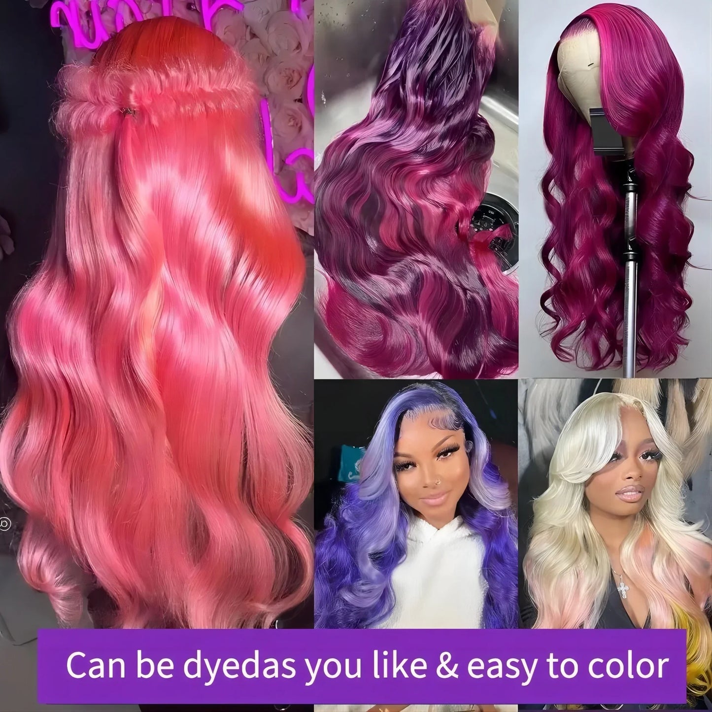 Dixtefo Brazilian Body Wave Human Hair Wig With Lace Front