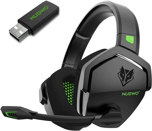NUBWO G06 Wireless Gaming Headset for PC PS4 PS5 ENC Mic
