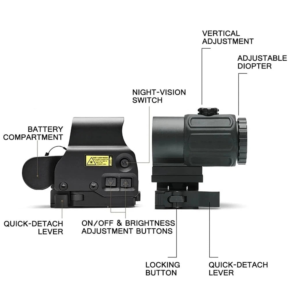 Bestsight 558 Holographic Rifle Sight 68MOA Ring 1MOA