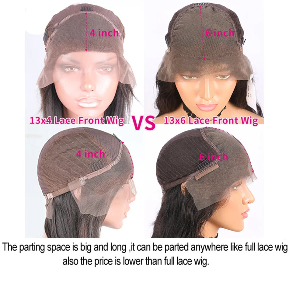 Dachic HD Lace Front Wig Peruvian Straight Human Hair