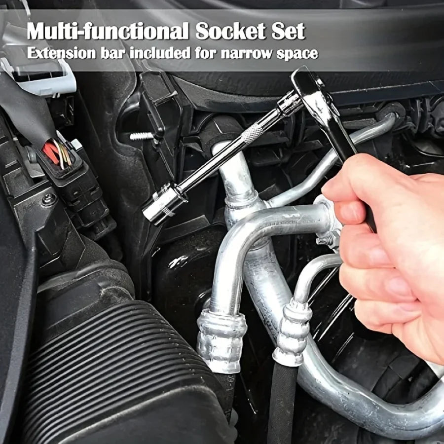 AIRAJ 46 Piece Repair Tool Kit for Home and Car DIY