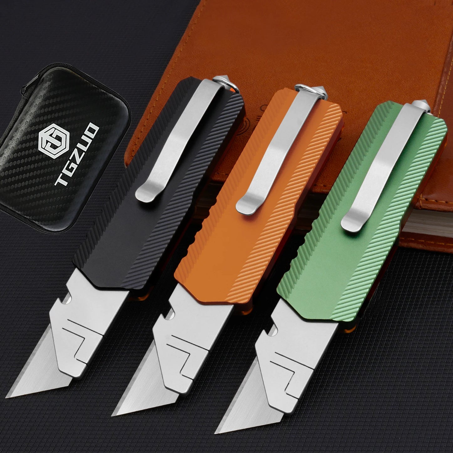 TGZUODIY Aluminum Utility Knife Outdoor Camping Tool Blades