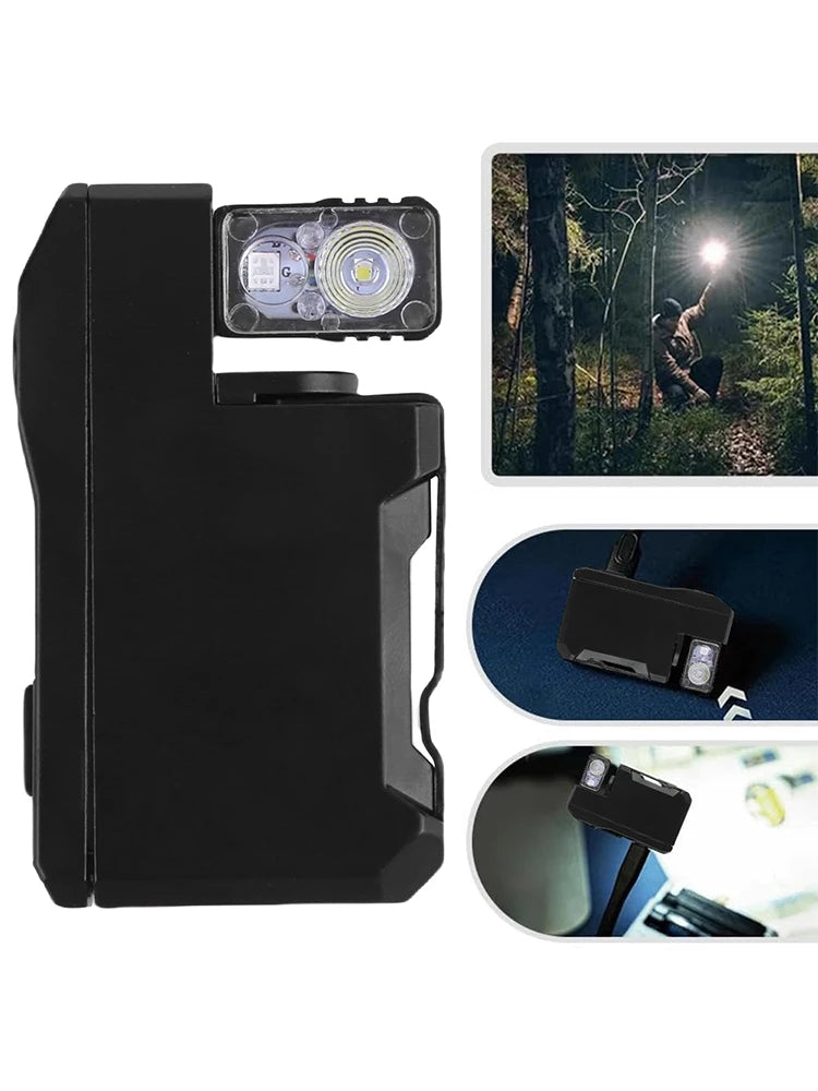 Rechargeable EDC Flashlight 400 Lumens Mini Keychain RGB