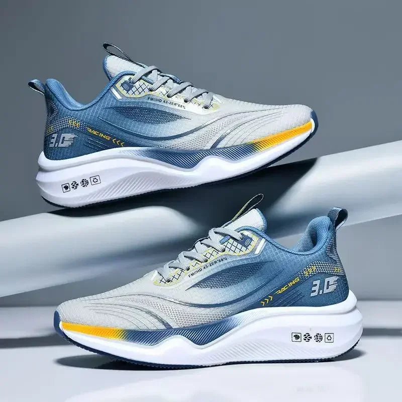 Men Running Shoes Breathable Mesh Cushioning Sneakers