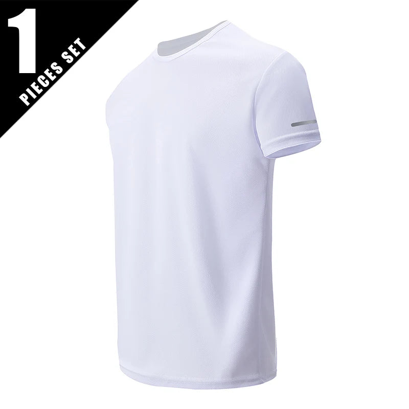 CN Men's QuickDry Short Sleeve Sports Shirt For Running