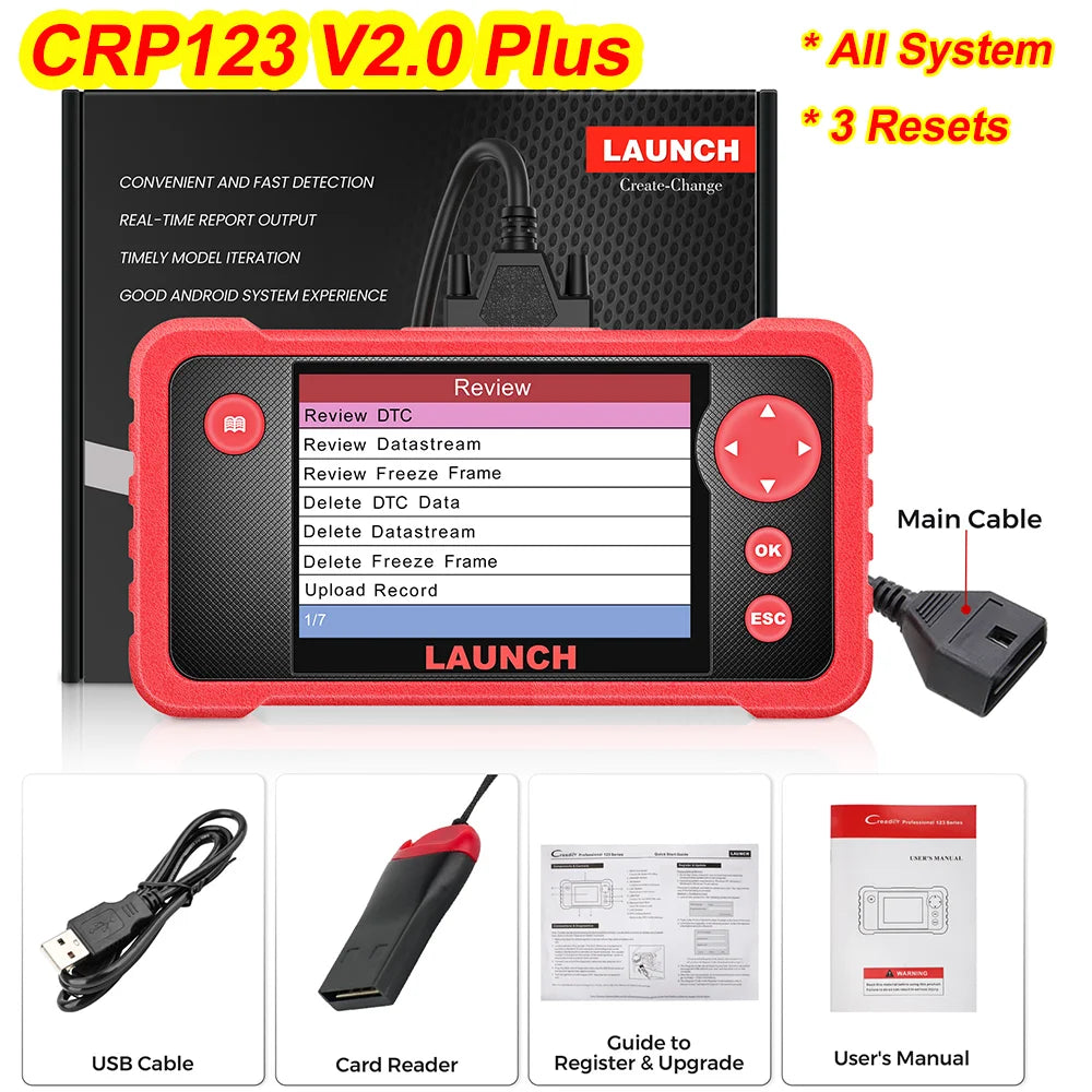 Launch CRP123 OBD2 Scanner SAS Oil ETS Resets