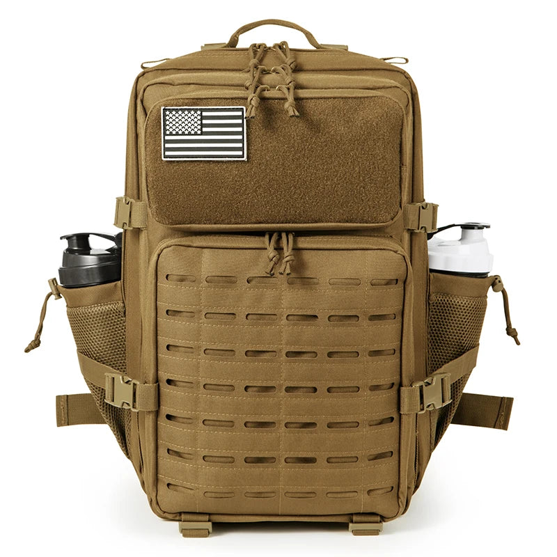 Mens And Womens 45L Tactical Backpack With Double Cup Holder