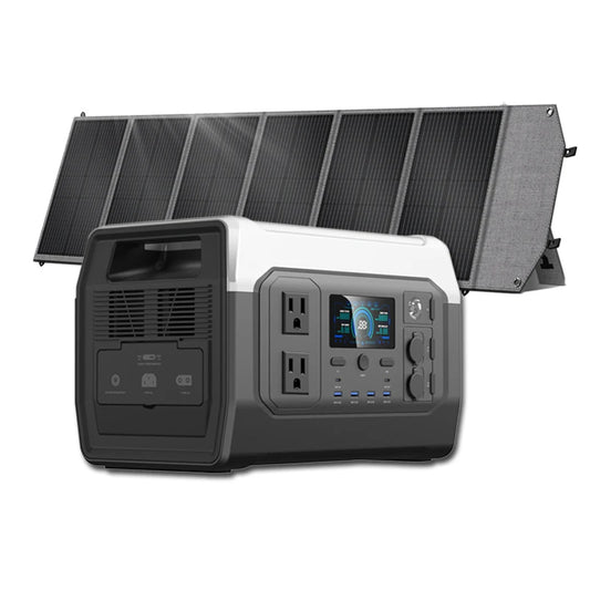 CTOLITY 1024Wh Lifepo4 Camping Power Station Portable Solar