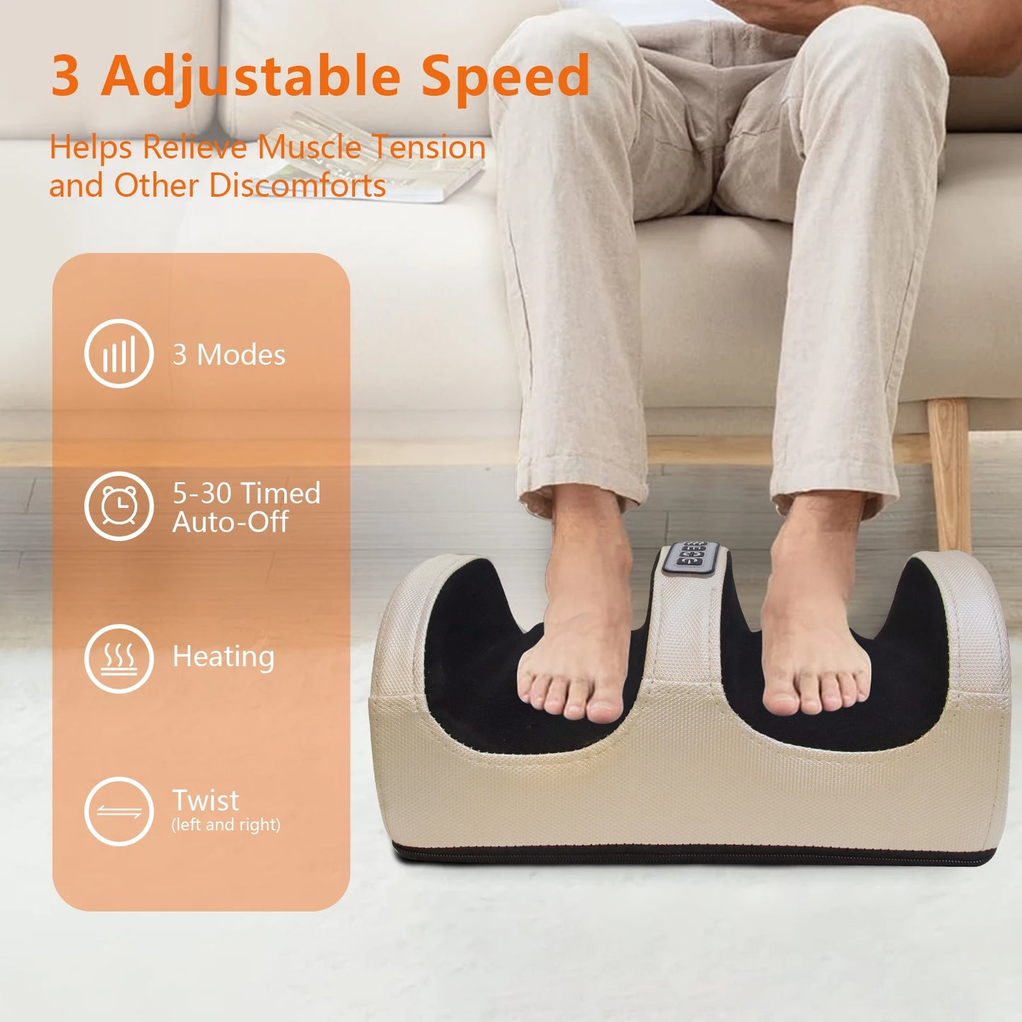 Hign Concerned Foot Massager Kneading Unit With Heating