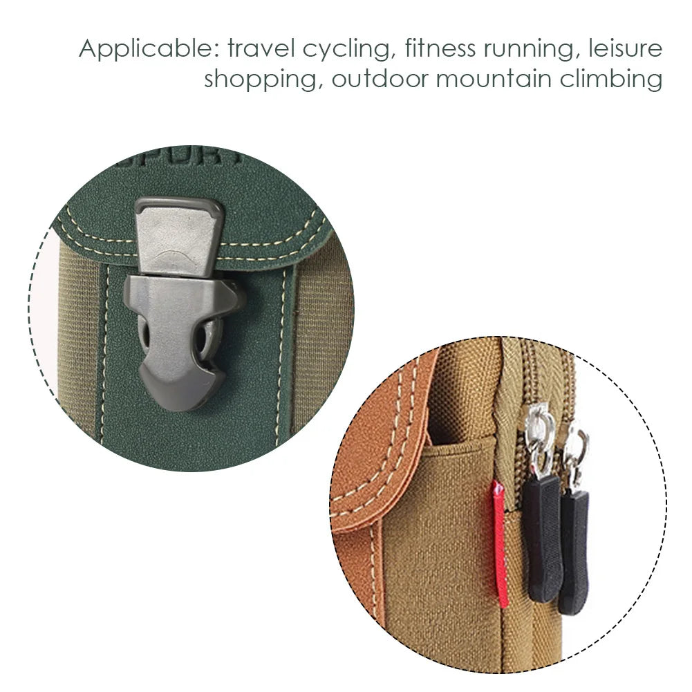 3Pcs Mobile Phone Belt Bags With Waist Pouch For Hiking