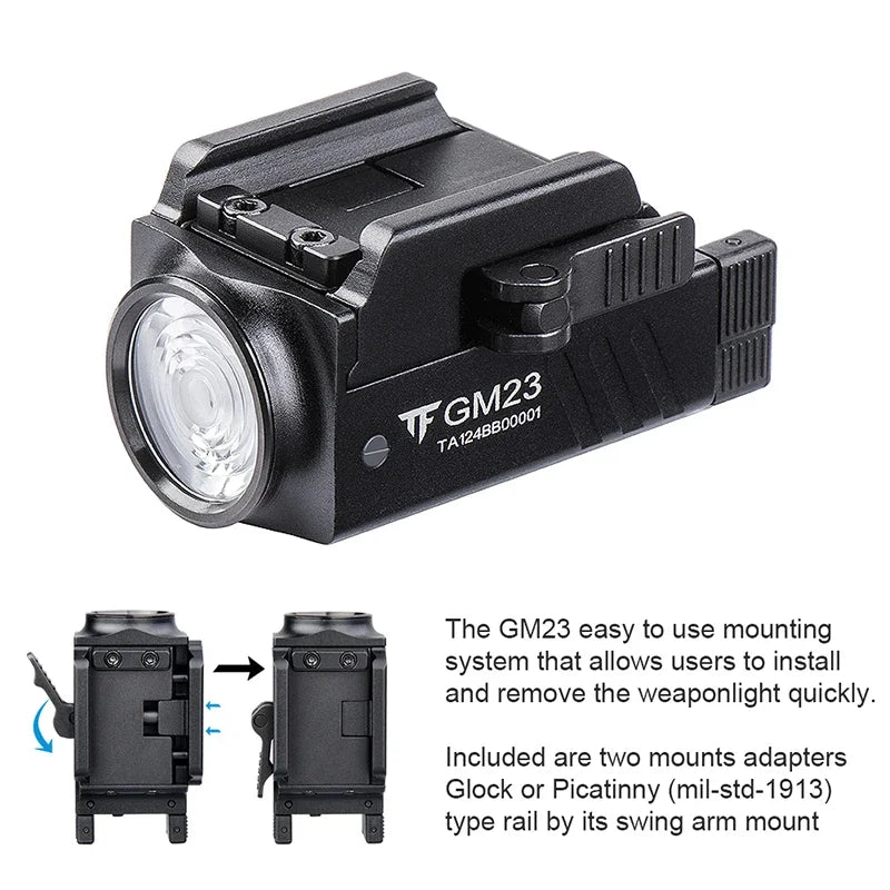 TrustFire GM23 Tactical LED Flashlight 800 Lumen Light