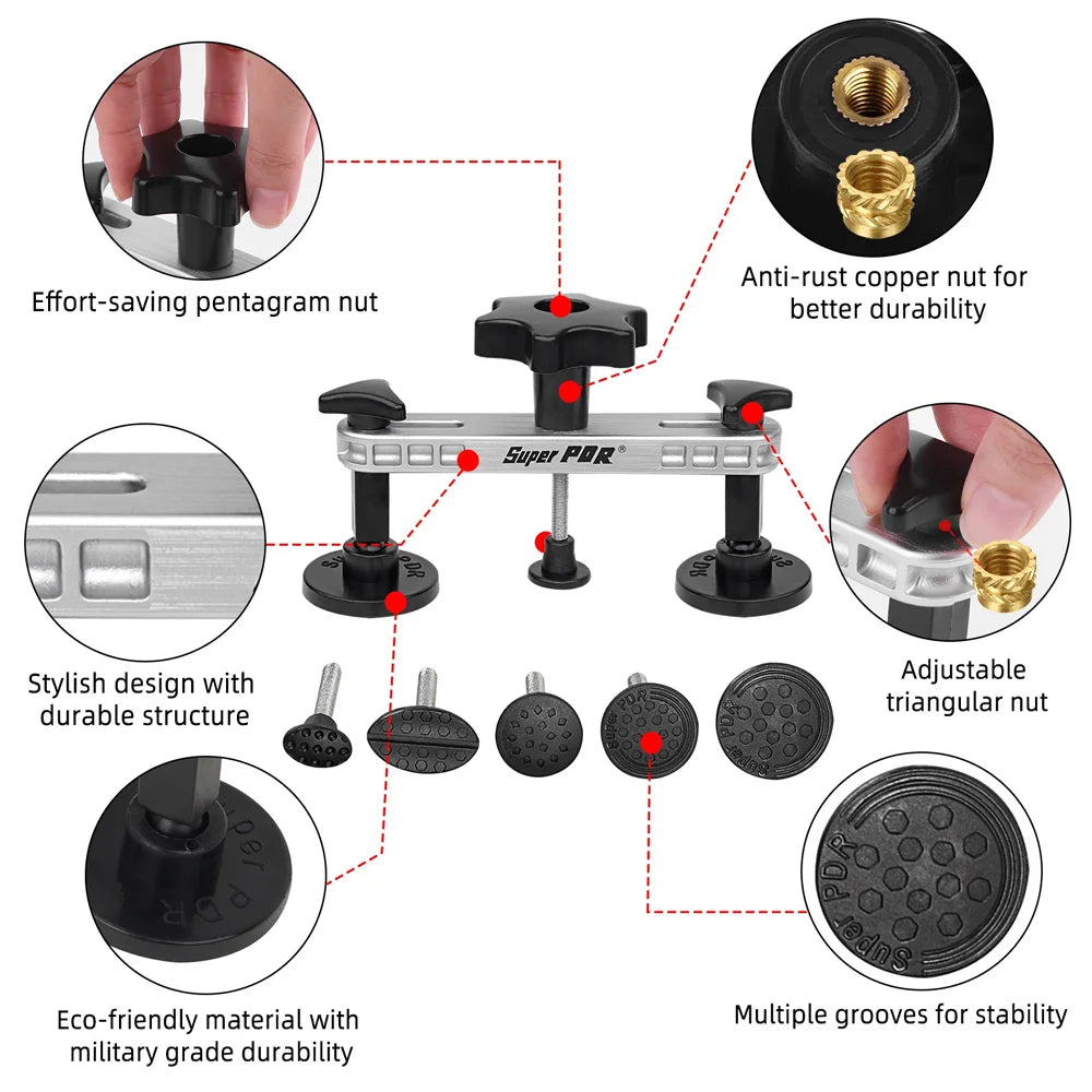 SUPER PDR Dent Puller Lifter Kit Paintless Dent Repair