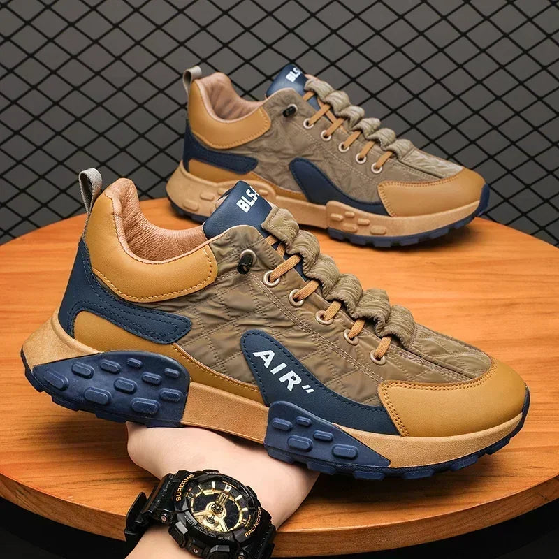 2025 New Men Casual Platform Sneakers Plus Size 43 44
