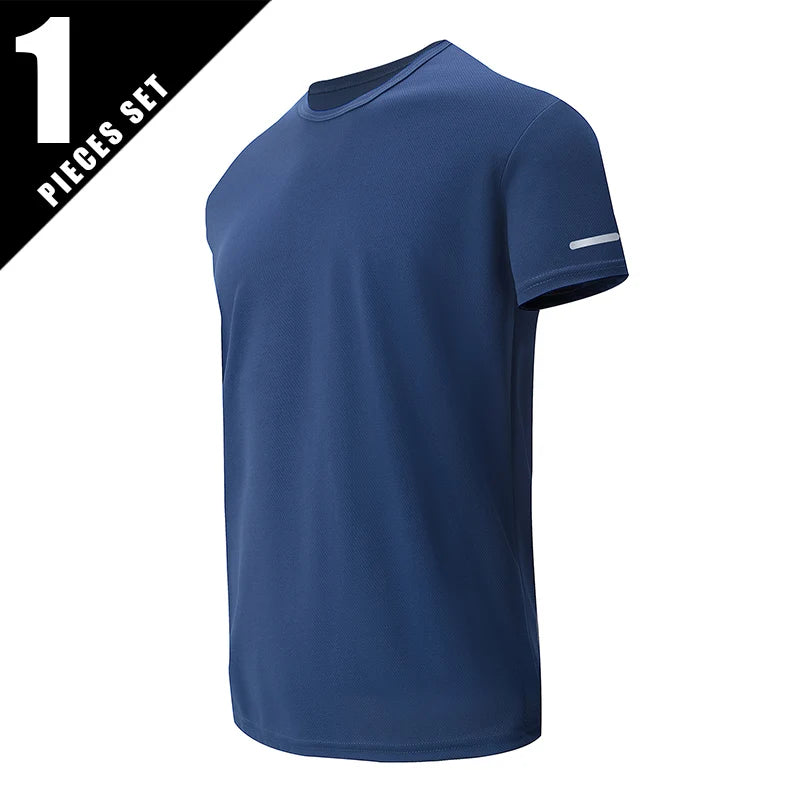 CN Men's QuickDry Short Sleeve Sports Shirt For Running