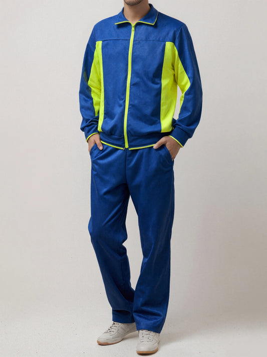 Guangdong CN Men Tracksuit 2 Piece Long Sleeve Top Pants