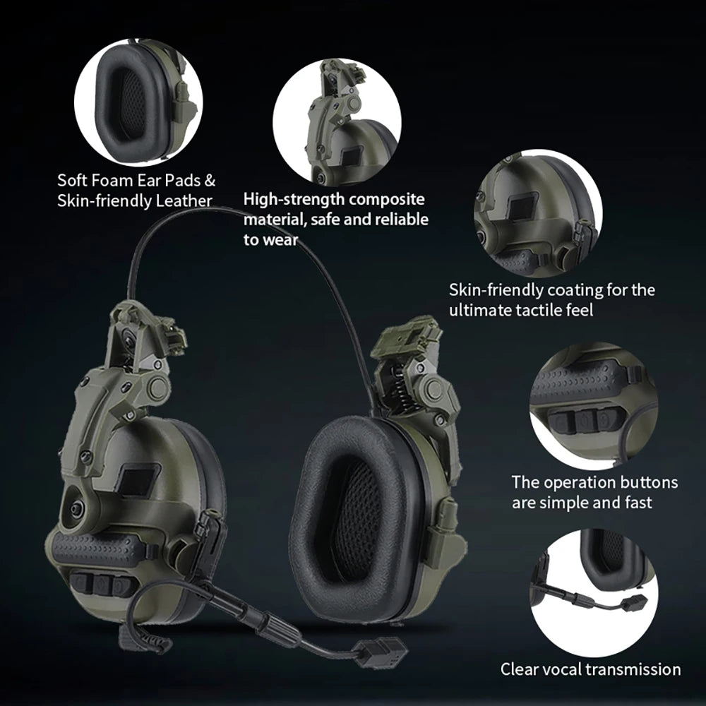 ARM NEXT Tactical Headset Helmet Version PTT Communication