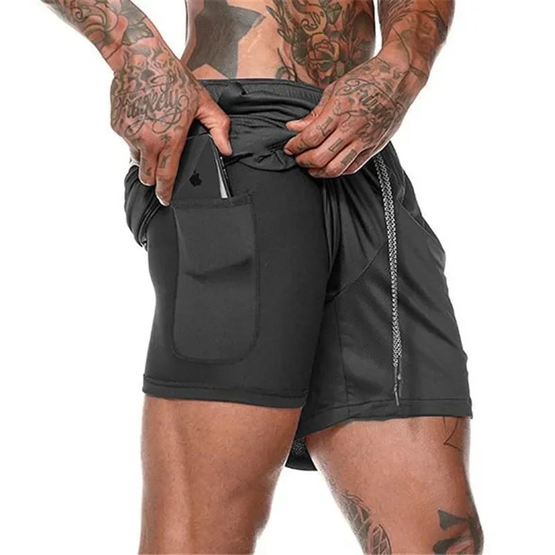 Mens Compression Shorts With Pocket Quick Dry Breathable