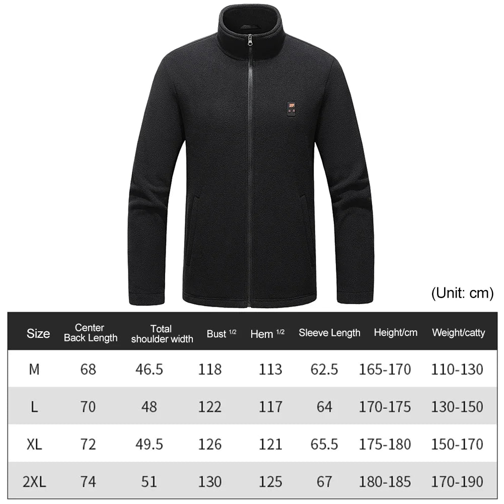 Nine Heated Zones USB Charging Heated Jacket Waterproof