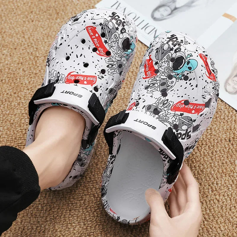 Plus Size Mens Summer EVA Slippers Clogs Sandals 46 47