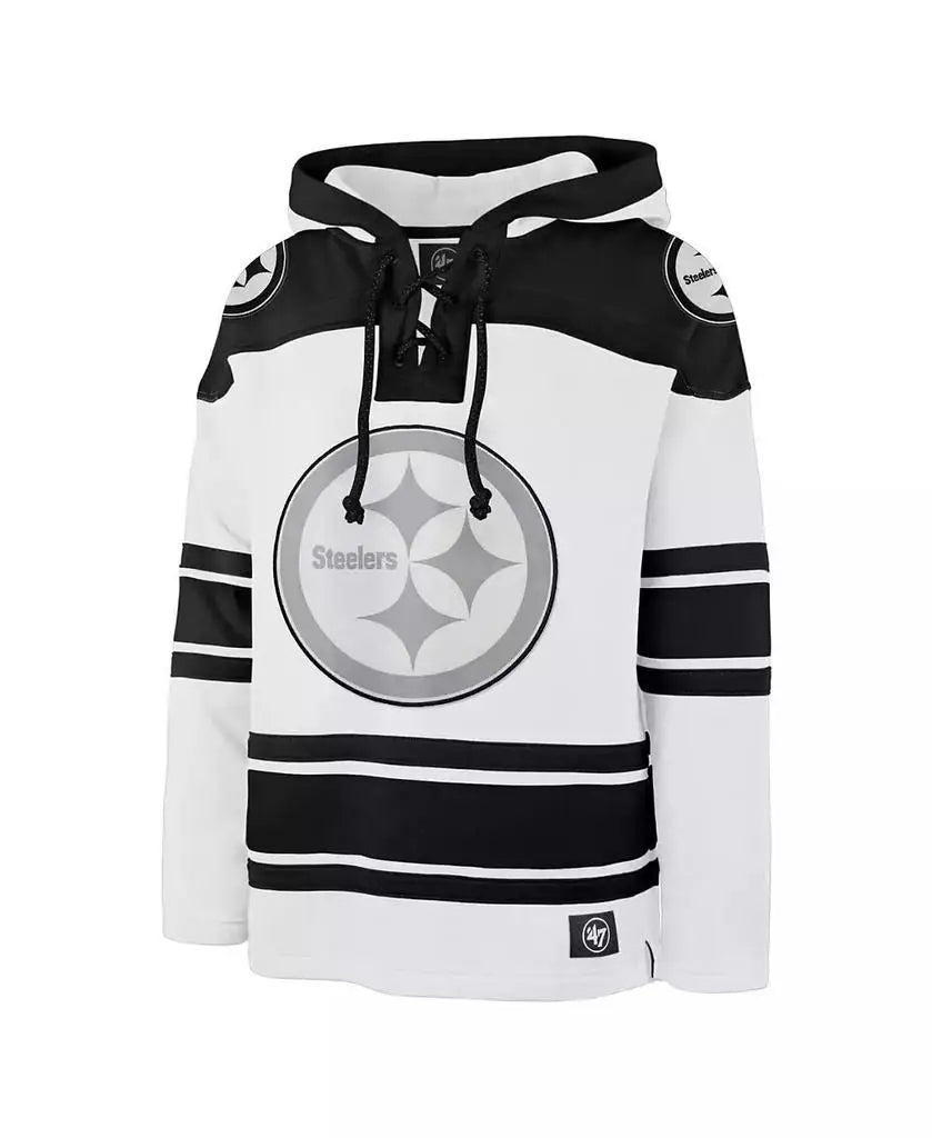 47 Brand Mens Pittsburgh Steelers Hoodie Sweatshirt