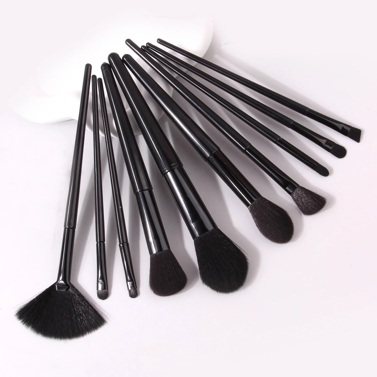 High Quality 10 Piece Soft Bristle Makeup Brush Set