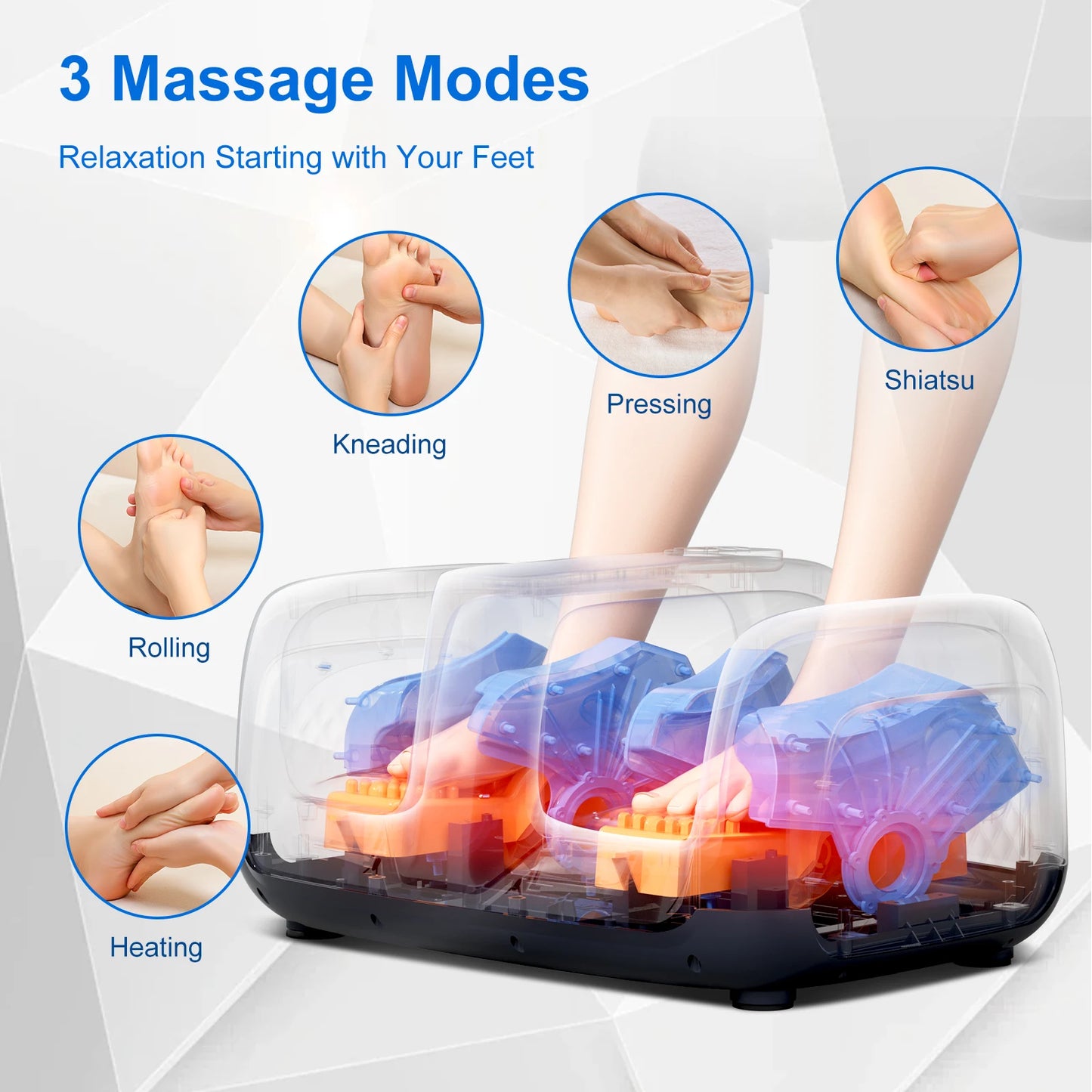HIMOUTA Shiatsu Foot Massager With Heat And Deep Kneading