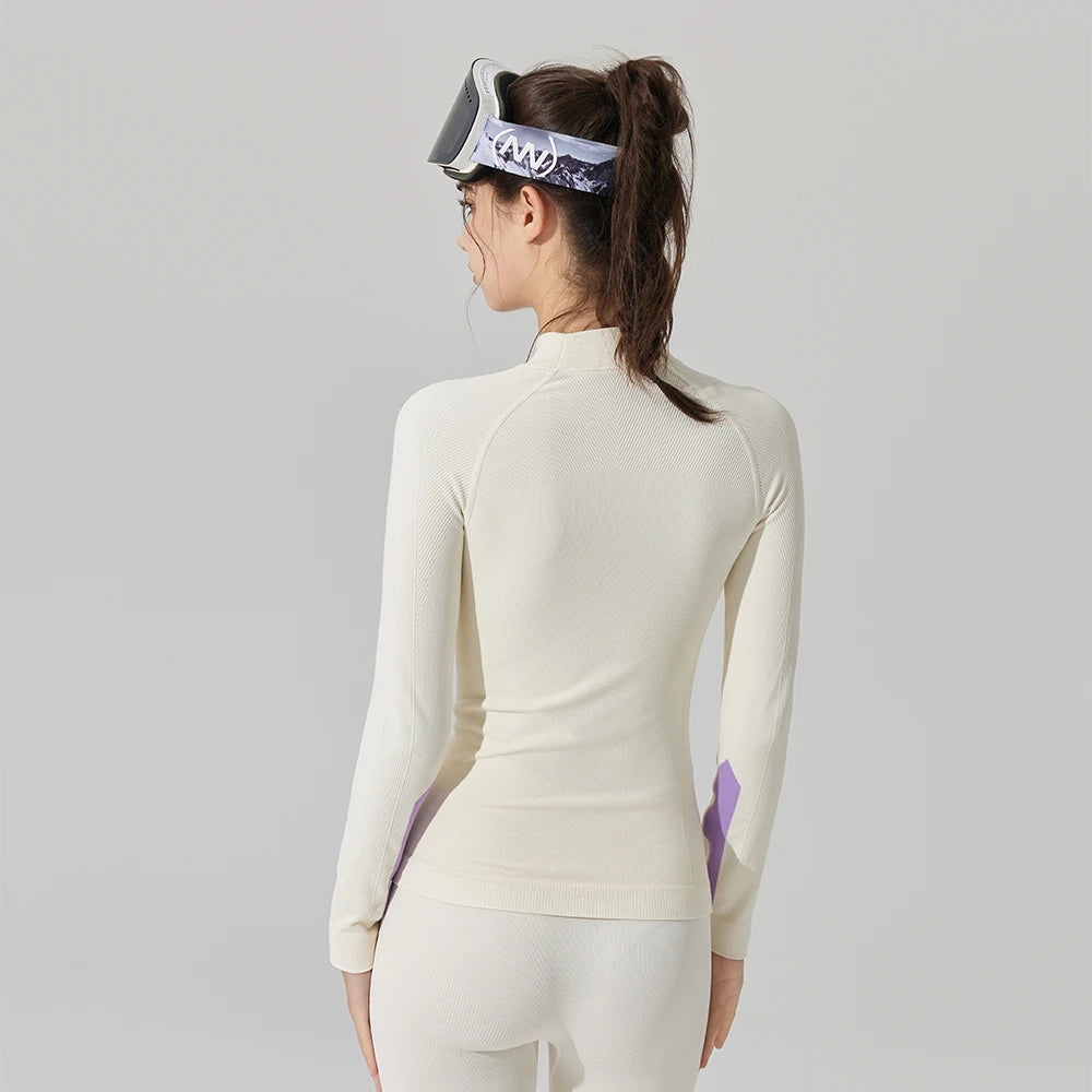 OhSunny Women Thermal Ski Base Layer Set Lightweight Warm