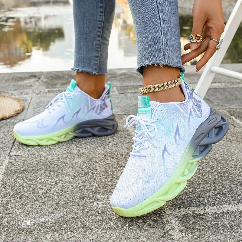 NKLSA Women Sports Shoes Breathable Outdoor Running Sneakers