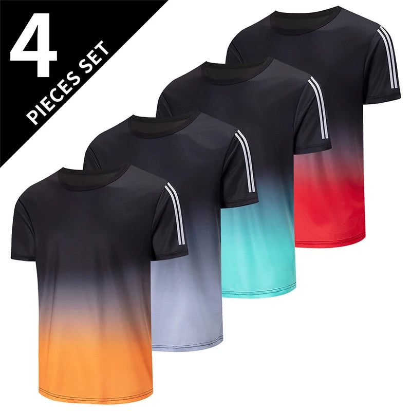 CN Men's QuickDry Short Sleeve Sports Shirt For Running