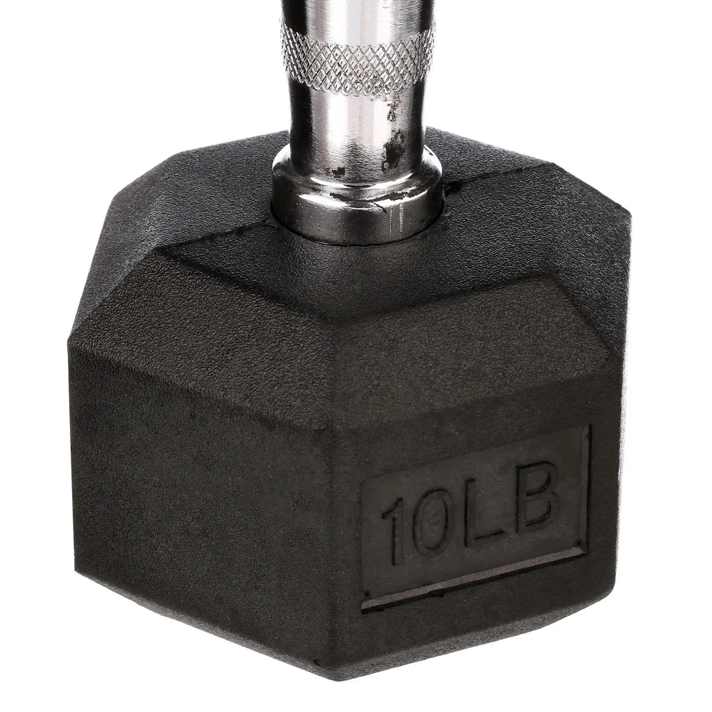 Hex Rubber Encased Dumbbell Pair For Home Gym Training