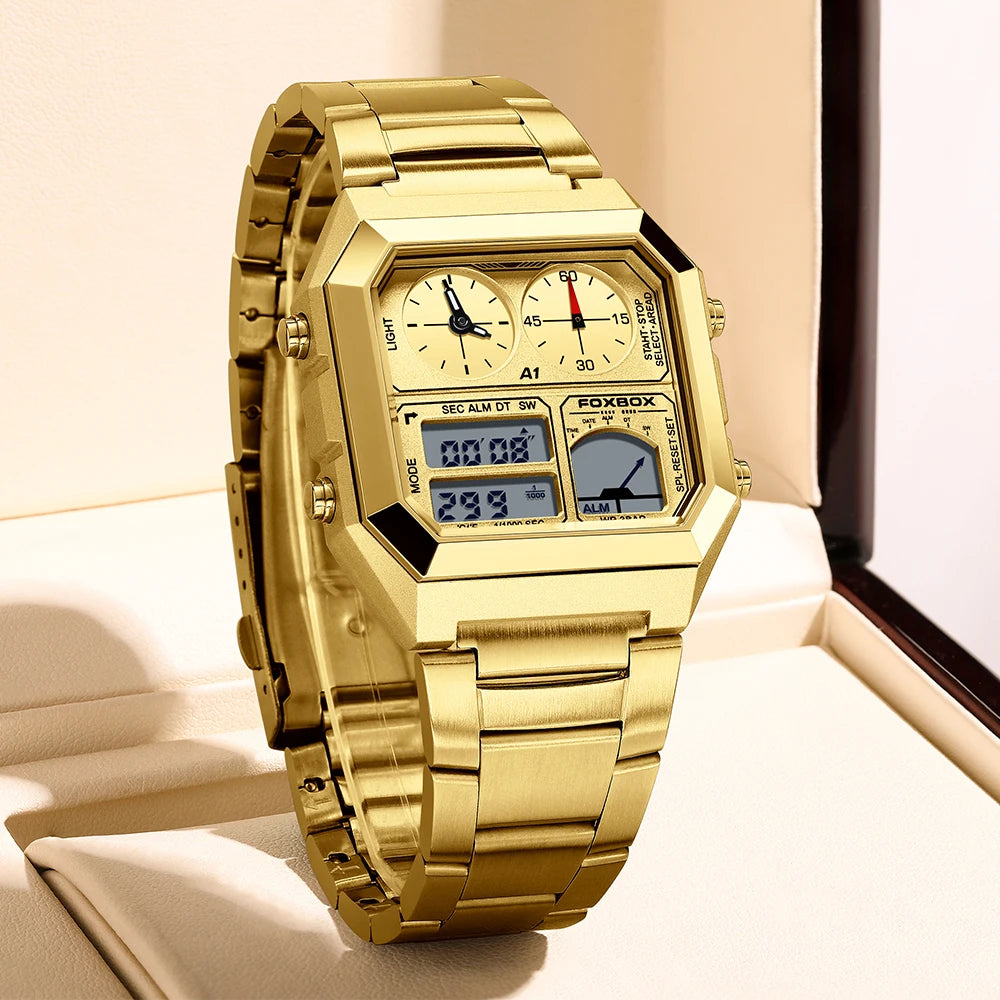 Foxbox Mens Digital Watch Luminous Calendar Waterproof