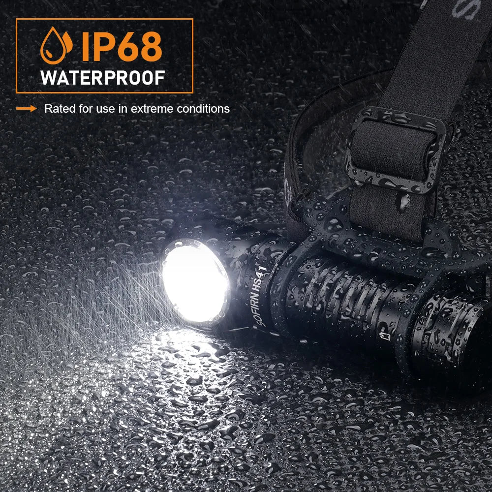 Sofirn HS41 Headlamp 4000lm USB C Rechargeable SST20