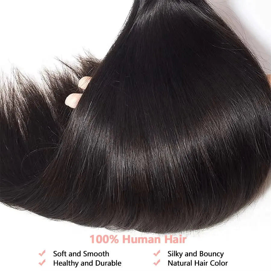 Homgoss Bone Straight Remy Human Hair Bundles Virgin