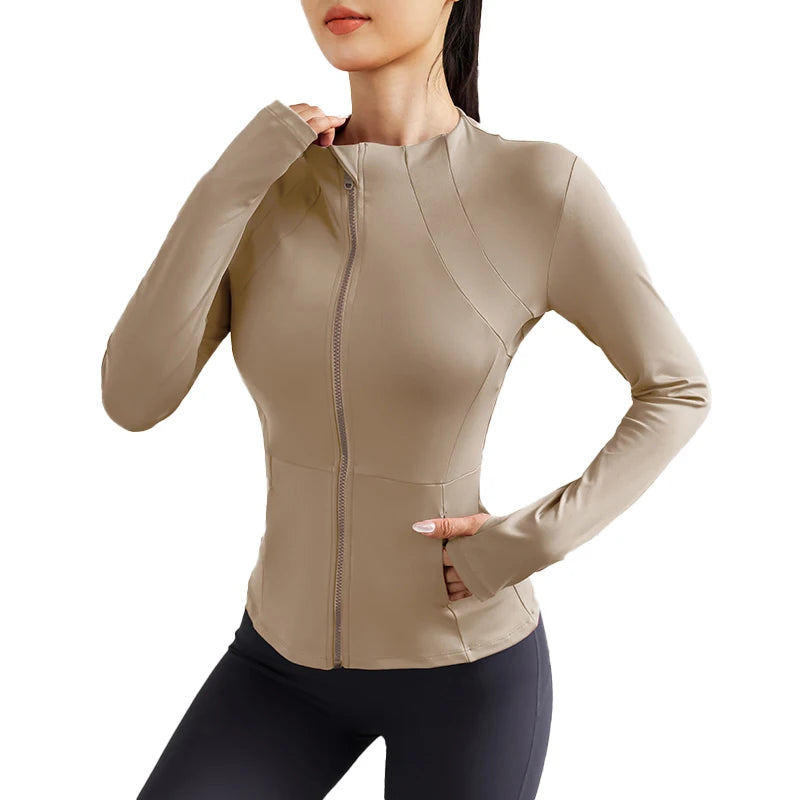Zhejiang Craft Of Weaving Women's Lightweight Yoga Jacket Pockets