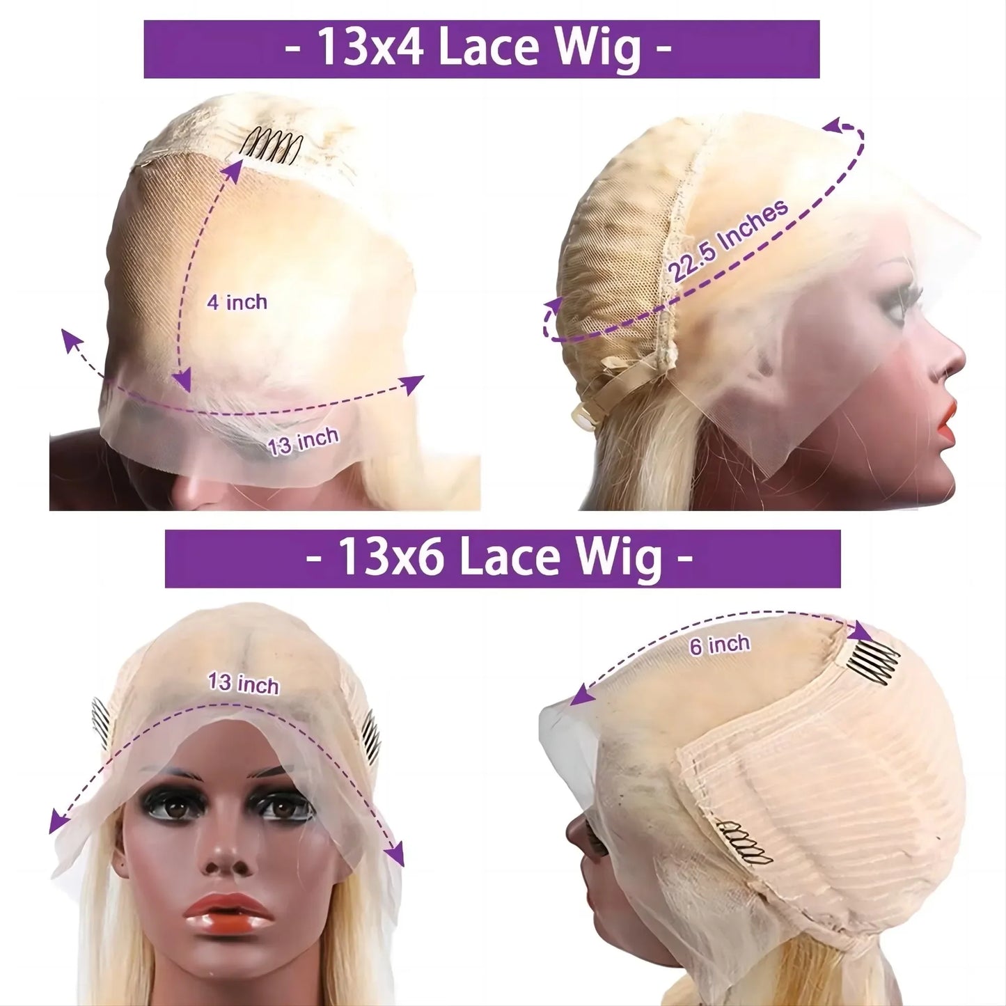 Dixtefo Brazilian Body Wave Human Hair Wig With Lace Front